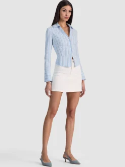 Alice and Olivia CROP TOPS*FREYA BUTTON DOWN TOP