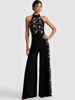 Alice and Olivia JUMPSUITS + ROMPERS*GATZ EMBELLISHED JUMPSUIT