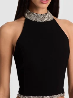 Alice and Olivia TANKS*GATZ EMBELLISHED TOP