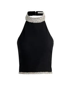 Alice and Olivia TANKS*GATZ EMBELLISHED TOP