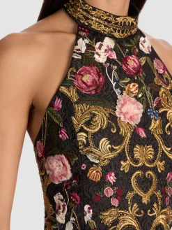 Alice and Olivia CROP TOPS*GATZ EMBELLISHED TOP