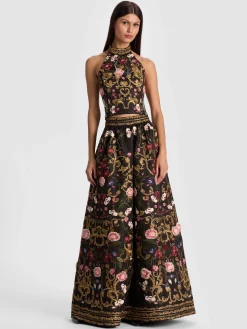 Alice and Olivia CROP TOPS*GATZ EMBELLISHED TOP