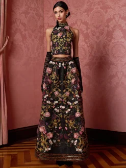 Alice and Olivia CROP TOPS*GATZ EMBELLISHED TOP