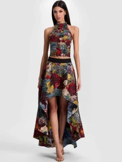 Alice and Olivia CROP TOPS*GATZ EMBELLISHED TOP