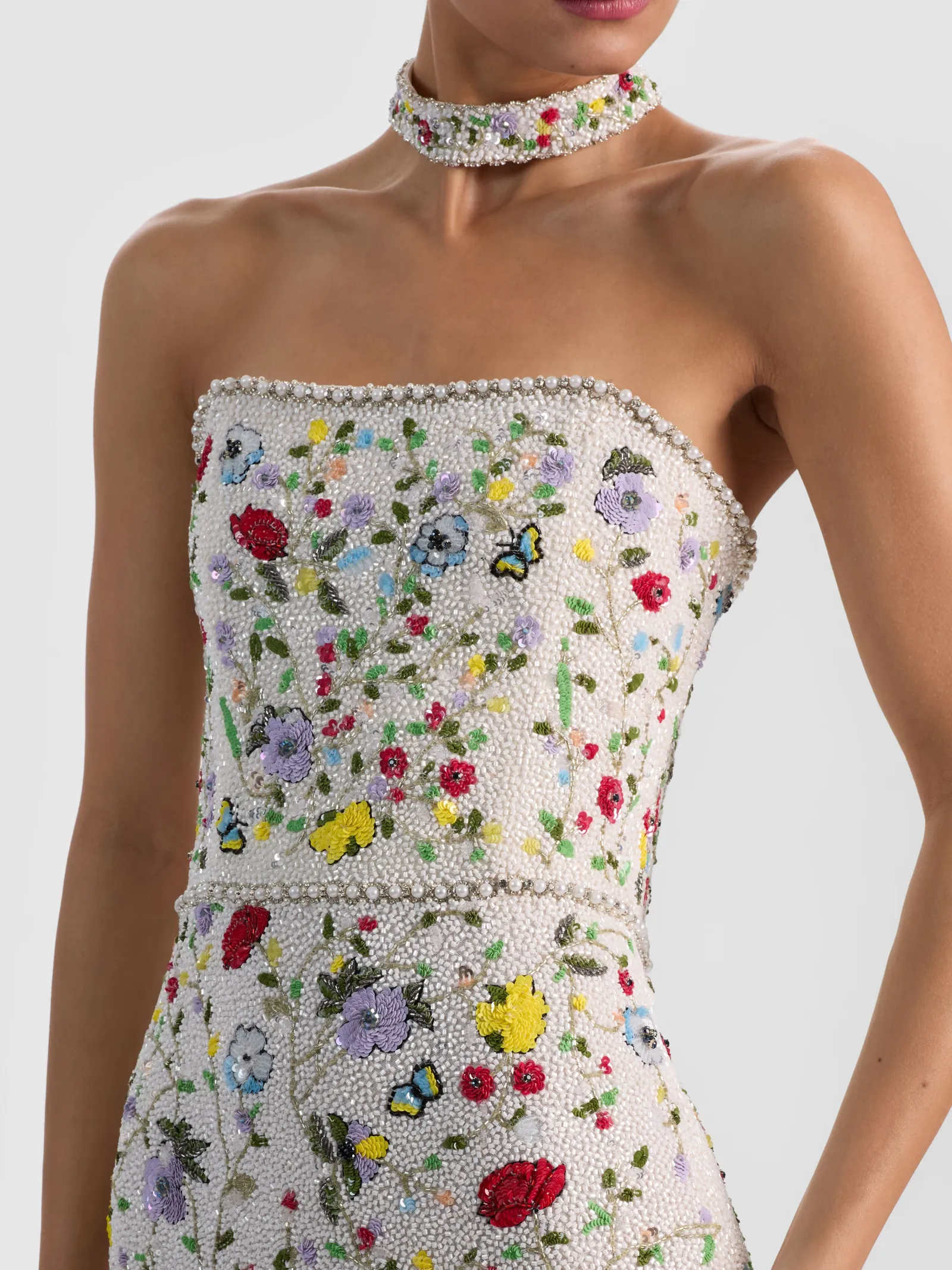 Alice and Olivia MAXI*GEORGIE EMBELLISHED GOWN