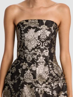 Alice and Olivia MINI*GERDA STRUCTURED MINI DRESS