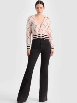 Alice and Olivia CARDIGANS*GRACE CASHMERE CARDIGAN