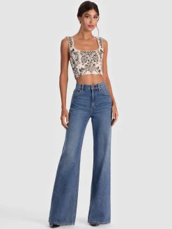 Alice and Olivia CROP TOPS*GUINEVERE EMBELLISHED BUSTIER