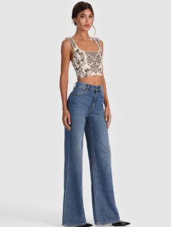 Alice and Olivia CROP TOPS*GUINEVERE EMBELLISHED BUSTIER