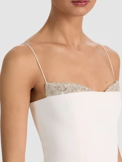 Alice and Olivia TANKS*HALLIE EMBELLISHED PEEKABOO TOP
