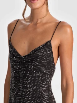 Alice and Olivia MIDI*HARMONY EMBELLISHED SLIP DRESS