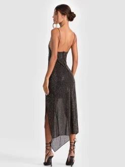 Alice and Olivia MIDI*HARMONY EMBELLISHED SLIP DRESS