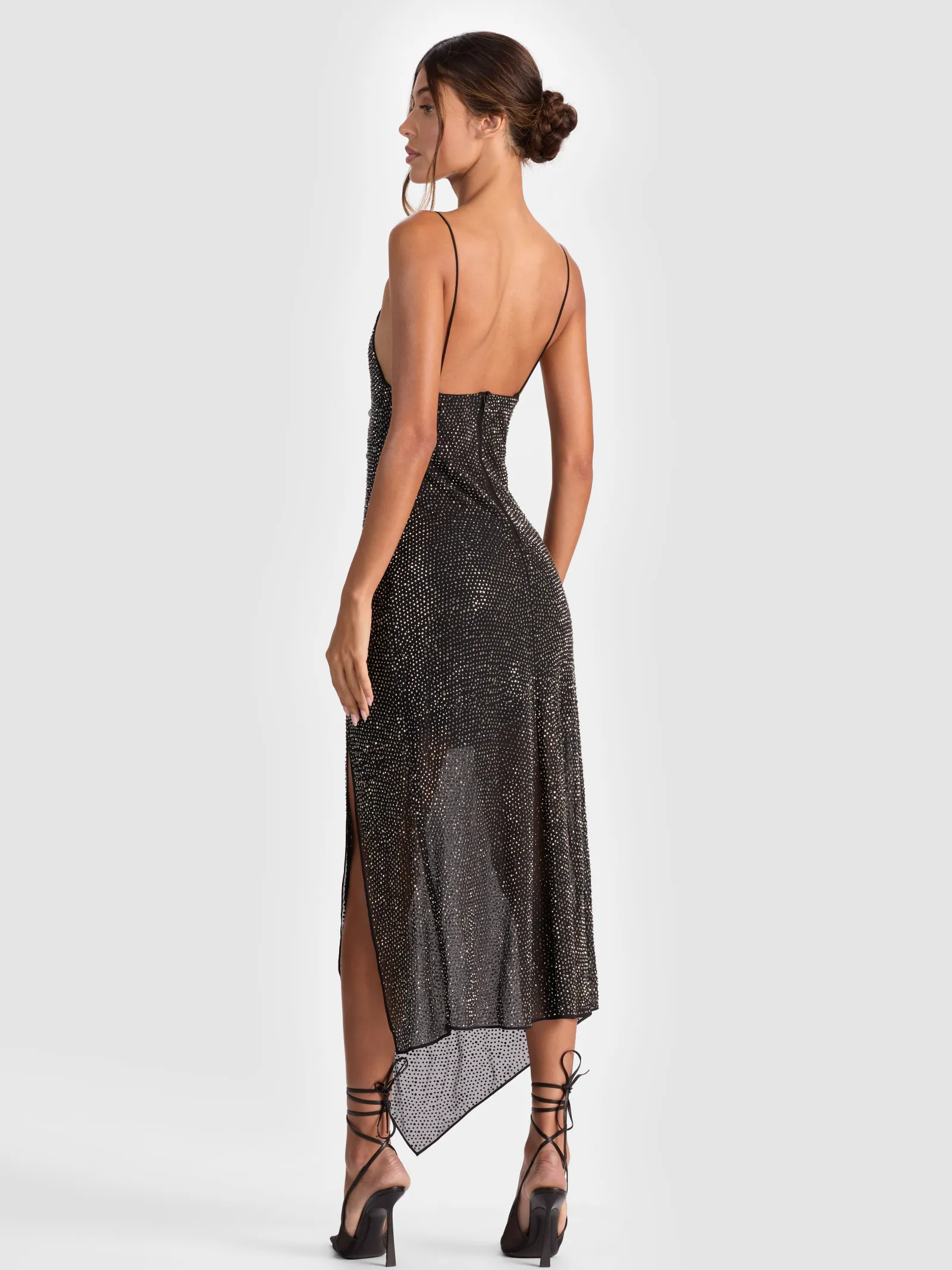Alice and Olivia MIDI*HARMONY EMBELLISHED SLIP DRESS