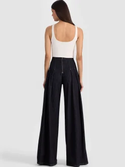 Alice and Olivia FEATURED SHOPS*HENRY PLEATED DENIM PANT