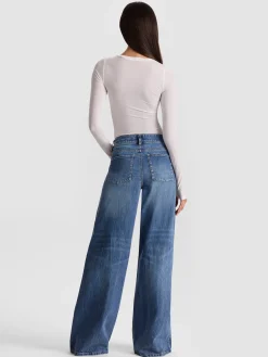 Alice and Olivia BODYSUITS*HOTTIE LONG SLEEVE BODYSUIT