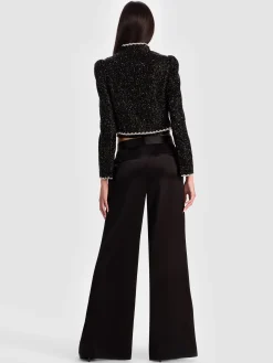 Alice and Olivia CROPPED JACKETS*ILARIA EMBELLISHED JACKET