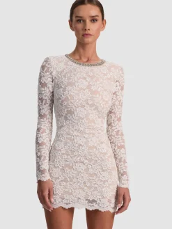 Alice and Olivia MINI*INKA LACE MINI DRESS
