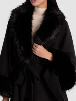 Alice and Olivia ANDREW PANT|JADE MESH BUTTON DOWN*JOANNE SWEATER COAT