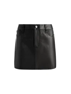 Alice and Olivia MINI*JOSS LEATHER MINI SKIRT