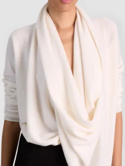 Alice and Olivia PULLOVERS*JULES CASHMERE DRAPED PULLOVER