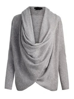 Alice and Olivia PULLOVERS*JULES CASHMERE DRAPED PULLOVER