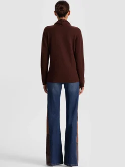 Alice and Olivia PULLOVERS*JULES CASHMERE DRAPED PULLOVER