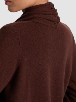 Alice and Olivia PULLOVERS*JULES CASHMERE DRAPED PULLOVER