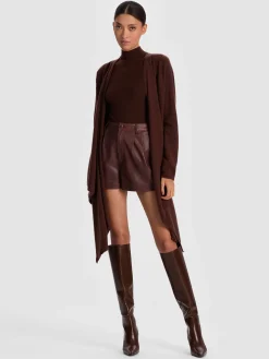 Alice and Olivia PULLOVERS*JULES CASHMERE DRAPED PULLOVER