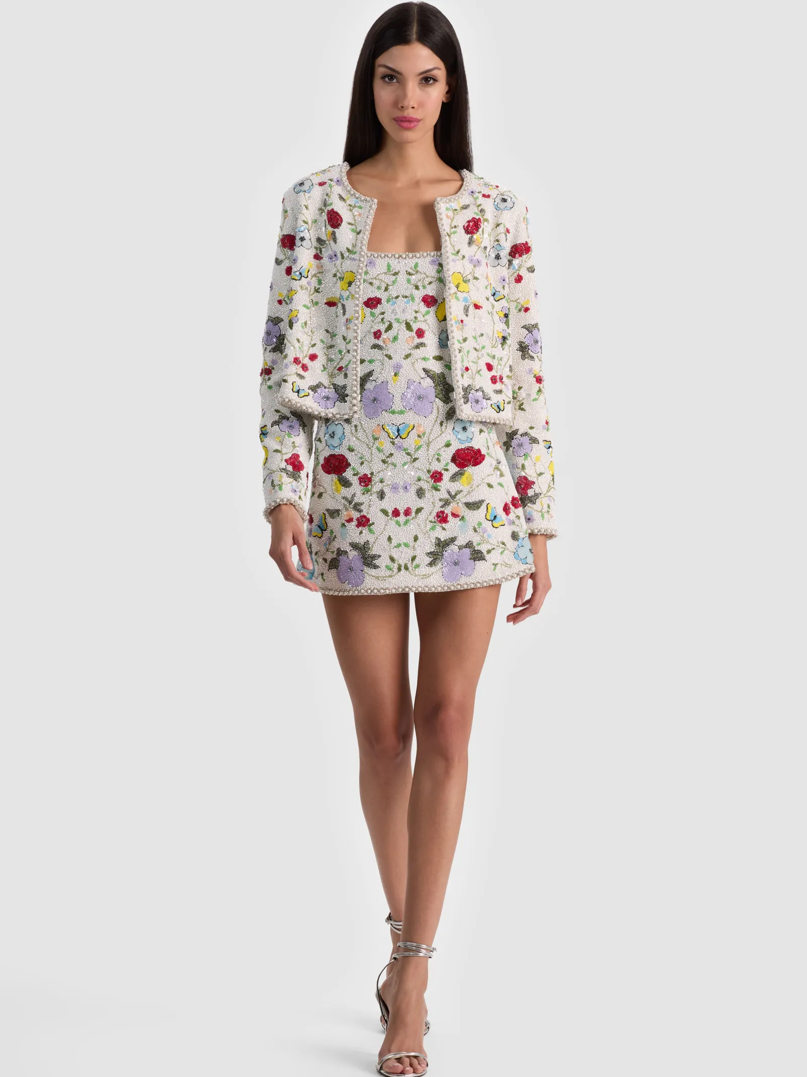 Alice and Olivia MINI*JULIA EMBELLISHED MINI GOWN
