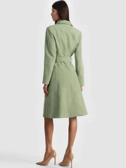 Alice and Olivia COATS*KARLEY SUEDE WRAP COAT