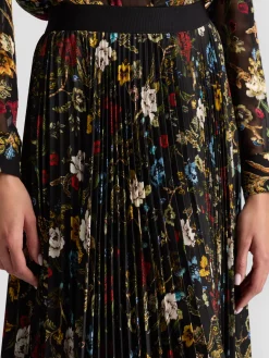 Alice and Olivia MAXI*KATZ PLEATED MAXI SKIRT