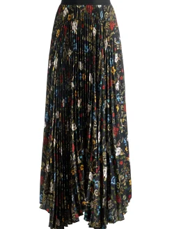 Alice and Olivia MAXI*KATZ PLEATED MAXI SKIRT