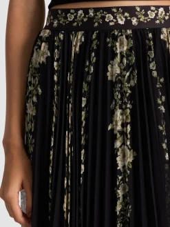 Alice and Olivia MAXI*KATZ PLEATED MAXI SKIRT