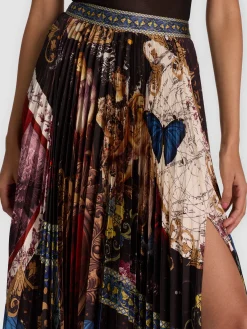 Alice and Olivia MAXI*KATZ PLEATED MAXI SKIRT
