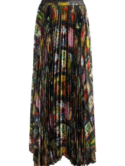 Alice and Olivia MAXI*KATZ PLEATED MAXI SKIRT