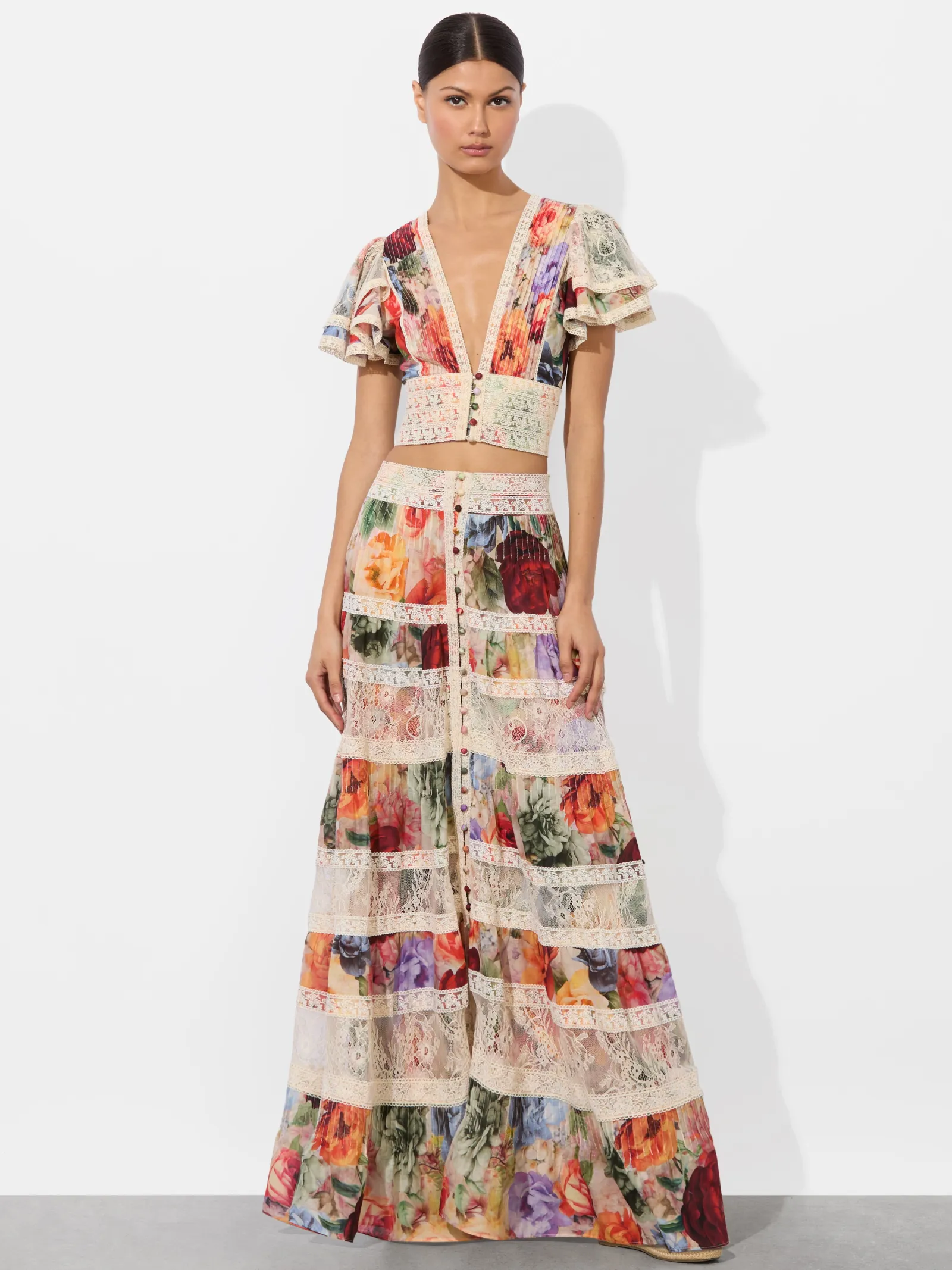 Alice and Olivia CROP TOPS*KEELEY BLOUSE