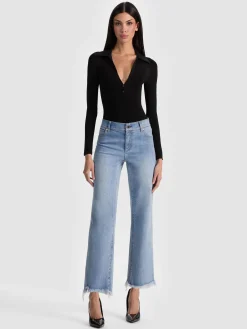 Alice and Olivia BODYSUITS*KEENAN POLO BODYSUIT