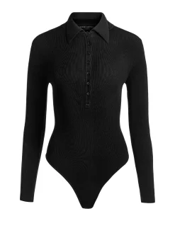 Alice and Olivia BODYSUITS*KEENAN POLO BODYSUIT