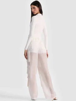 Alice and Olivia BODYSUITS*KEENAN POLO BODYSUIT