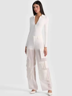 Alice and Olivia BODYSUITS*KEENAN POLO BODYSUIT