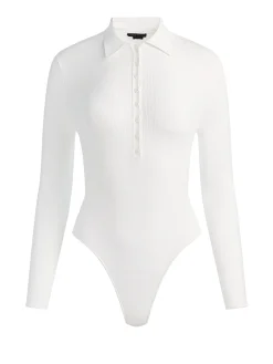 Alice and Olivia BODYSUITS*KEENAN POLO BODYSUIT