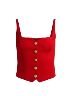 Alice and Olivia TANKS*KELCEY BUTTON FRONT TOP