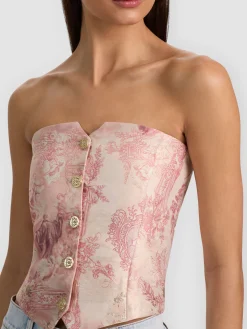 Alice and Olivia VESTS*KELCEY STRAPLESS VEST