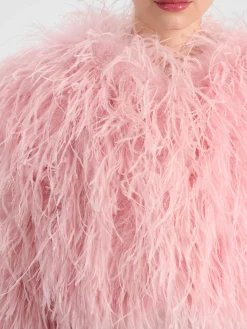 Alice and Olivia JACKETS*KIDMAN FEATHERED JACKET
