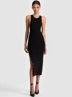 Alice and Olivia MIDI*LALITA RACERBACK TANK DRESS
