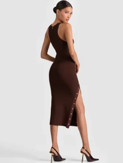 Alice and Olivia MIDI*LALITA RACERBACK TANK DRESS