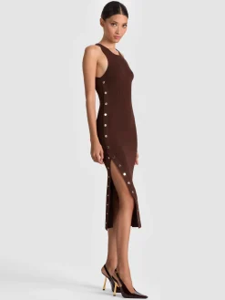 Alice and Olivia MIDI*LALITA RACERBACK TANK DRESS