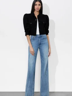 Alice and Olivia LEATHER + SUEDE*LANA SUEDE JACKET