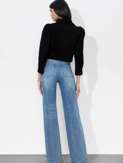 Alice and Olivia LEATHER + SUEDE*LANA SUEDE JACKET