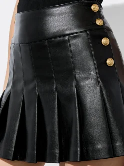 Alice and Olivia MINI*LANNA VEGAN MINI SKIRT